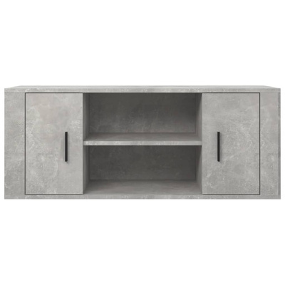 vidaXL Szafka pod TV, szarość betonu, 100x35x40 cm wariant 5
