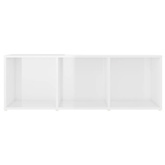 vidaXL Szafki telewizyjne, 2 szt., białe, wysoki połysk, 107x35x37 cm