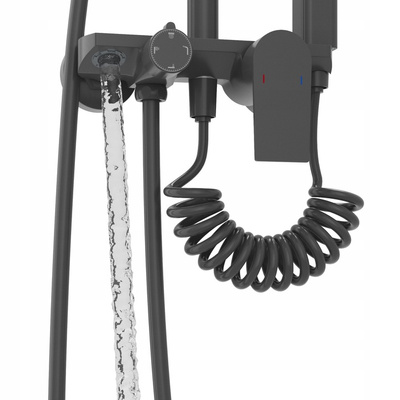 Zestaw natryskowy SPIRO gun metal