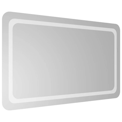 vidaXL Lustro łazienkowe z LED, 100x60 cm