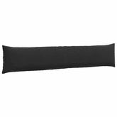 Poduszki na sofę 2 pcs Czarny 200 x 40 cm Tkanina sztruksowa