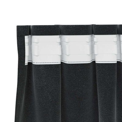 Zasłony zaciemniające 2 pcs Czarny 140 x 225 cm Aksamit