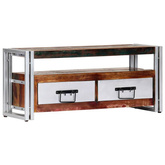 vidaXL Szafka pod TV, 90 x 30 x 40 cm, lite drewno z odzysku