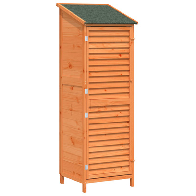 Shed ogrodowy brązowy 59 x 56 x 176 cm Drewno Świerkowe
