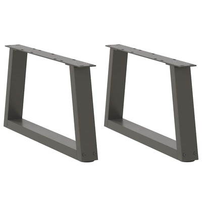 Nogi do stolika kawowego w kształcie litery V 2 szt. Antracyt 70x(30-31,3) cm Stal
