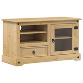 vidaXL Szafka pod TV Corona, 100x45x58 cm, lite drewno sosnowe