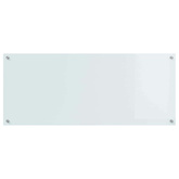 Panel kuchenny Biały 120 x 50 cm szkło hartowane