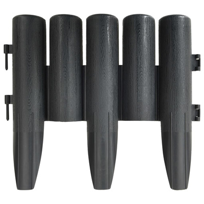 Obrzeża trawnikowe, 36 szt., antracytowe, 10 m, PP