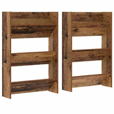Szafka na buty z półką 2 pcs Stare drewno 60 x 18 x 90 cm
