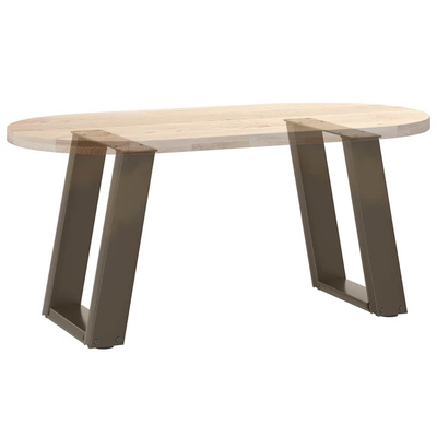 Nogi do stolika kawowego w kształcie litery U 2 szt. Naturalna stal 28x(42-43) cm Stal