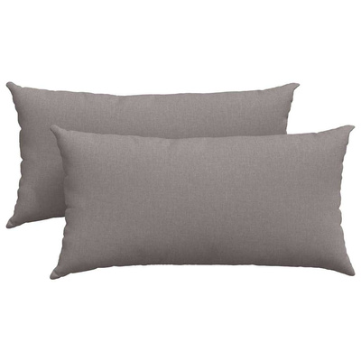 Poduszki na sofę 2 pcs Ciemnoszary 80 x 40 cm tkanina