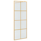 Ściana prysznicowa typu walk-in złoty 80 x 195 cm