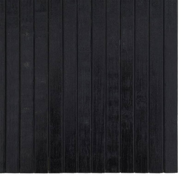vidaXL Dywan prostokątny, czarny, 70x300 cm, bambusowy