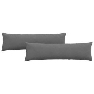 Poduszki na sofę 2 pcs Ciemnoszary 145 x 40 cm tkanina