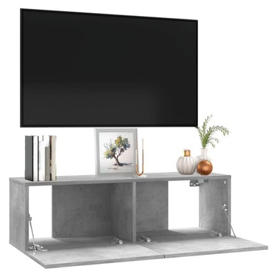 vidaXL Szafka pod TV, szarość betonu, 100x30x30 cm