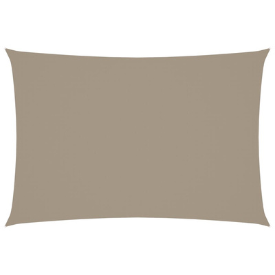 Prostokątny żagiel ogrodowy, tkanina Oxford, 3x5 m, taupe