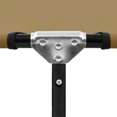 vidaXL Składany leżak, taupe, stal