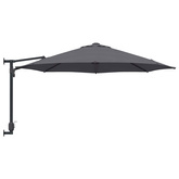 Parasolka ogrodowa Antracyt 248 x 248 x 148 cm Poliester i Stal