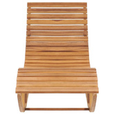 vidaXL Leżak bujany z poduszką, lite drewno tekowe