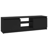 vidaXL Szafka pod TV, czarna, 120x30x35,5 cm, materiał drewnopochodny