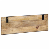 Wieszaki na ubrania, 2 szt., 80x8x25 cm, surowe drewno mango
