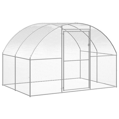 Klatka zewnętrzna dla kurcząt, 3x10x2 m, stal galwanizowana