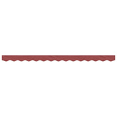 Lambrekin do markizy, burgundowe paski, 3,5 m