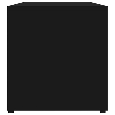 vidaXL Szafka pod TV, czarna, 80x34x36 cm materiał drewnopochodny