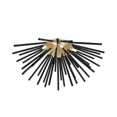 C0491-06B-F7BC URCHIN LAMPA SUFITOWA CZARNO-ZŁOTA/BLACK-GOLD