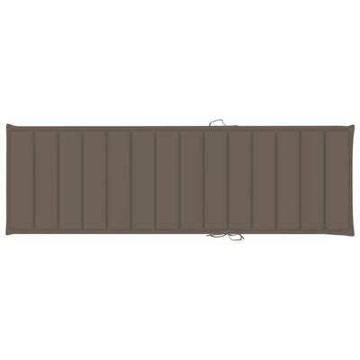 vidaXL Leżak z poduszką, lite drewno akacjowe