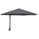 Parasolka ogrodowa Antracyt 248 x 248 x 148 cm Poliester i Stal