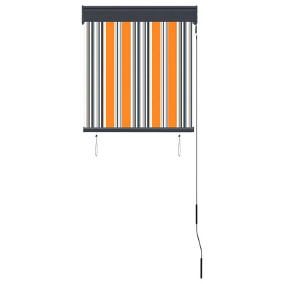 vidaXL Roleta zewnętrzna, 60x250 cm, żółto-niebieska