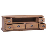 vidaXL Szafka pod TV, 120 x 30 x 40 cm, lite drewno tekowe