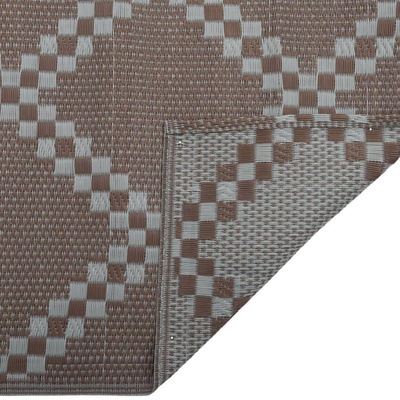 vidaXL Dywan zewnętrzny, brązowy, 80x250 cm, PP