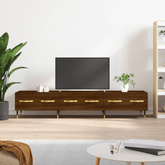 vidaXL Szafka pod TV, brązowy dąb, 150x30x44,5 cm