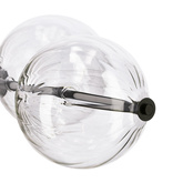 Lampa wisząca Playa kula podwójna szklana transparentna LED 10W 3000K