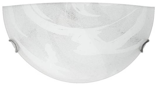 Plafon szklany szaro-biały lampa ścienna 60W E27 Lunar Candellux 11-95148