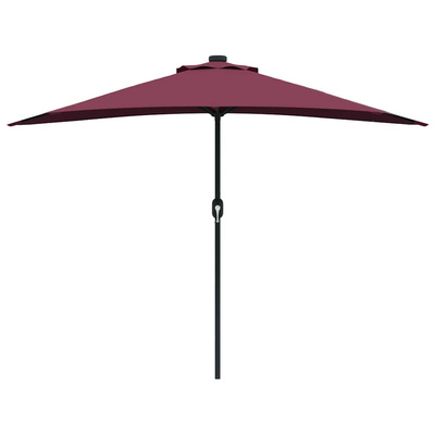 Parasolka ogrodowa Bordeaux Czerwony 294 x 150 x 224 cm