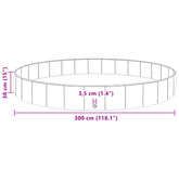 Basen dla Psów Ø300 x 38 cm Gruby PVC czerwony