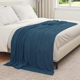 Koce narzutowe 6 pcs Granatowy 210 x 140 cm Polar