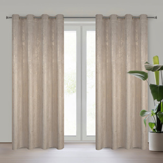 Zasłona Dara ciemnobeżowa 140x250