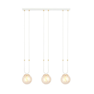 Lampa wisząca GLAM 3 WHITE/MIODOWY