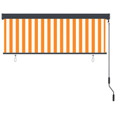 Roleta Biały i Pomarańczowy 180 x 250 cm Materiał i Aluminium
