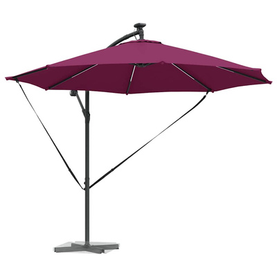 Parasol plażowy Bordeaux Czerwony 294 x 294 x 248 cm