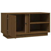 Szafka pod TV, miodowy brąz, 80x35x40,5 cm, lite drewno sosnowe vidaXL