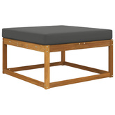Poduszka do sofy na zewnątrz Antracyt 80 x 80 x 8 cm Poliester