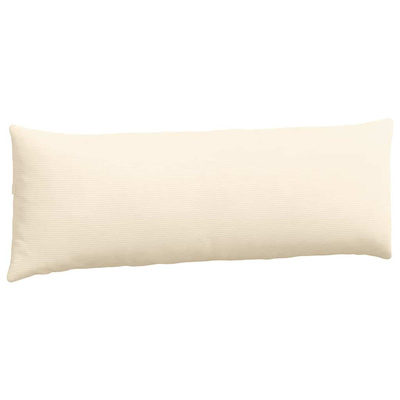 Poduszki na sofę 2 pcs Kremowy 120 x 40 cm Tkanina sztruksowa