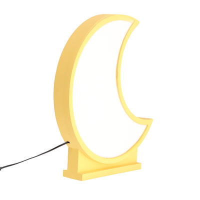 moon lampa stołowa dla dziecka led iq kids złoty