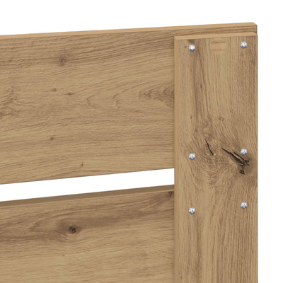 Ramka łóżka Dąb artisan 75 x 190 cm Lite drewno sosnowe