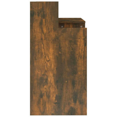 vidaXL Biurko z podświetleniem LED, przydymiony dąb, 97x45x90 cm